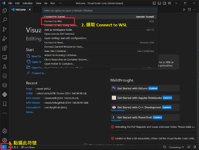 Connect To WSL